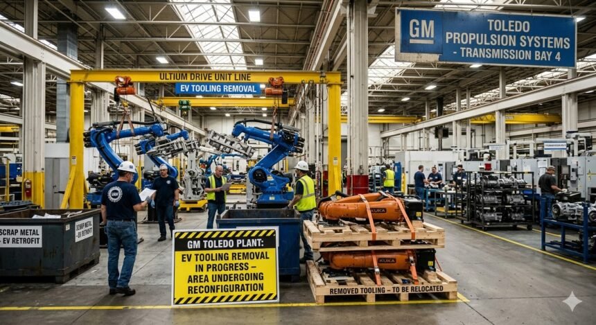 gm toledo plant ev tooling removal