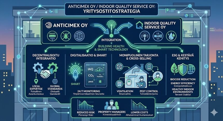 anticimex oy / indoor quality service oy yritysostostrategia