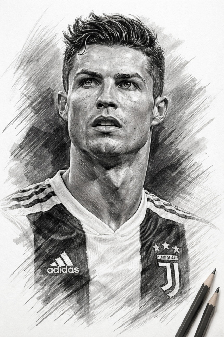 draw cristiano ronaldo