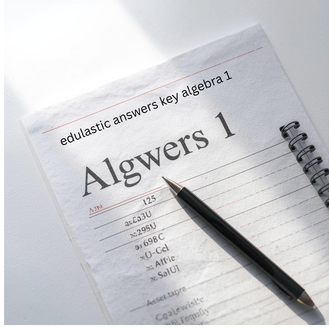 edulastic answers key algebra 1
