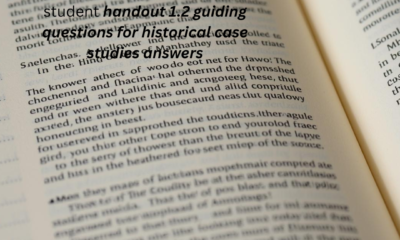 student handout 1.2 guiding questions for historical case studies answers