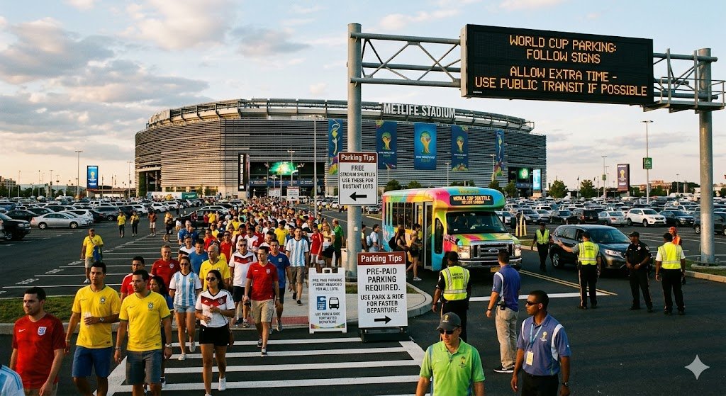 metlife stadium parking tips for world cup